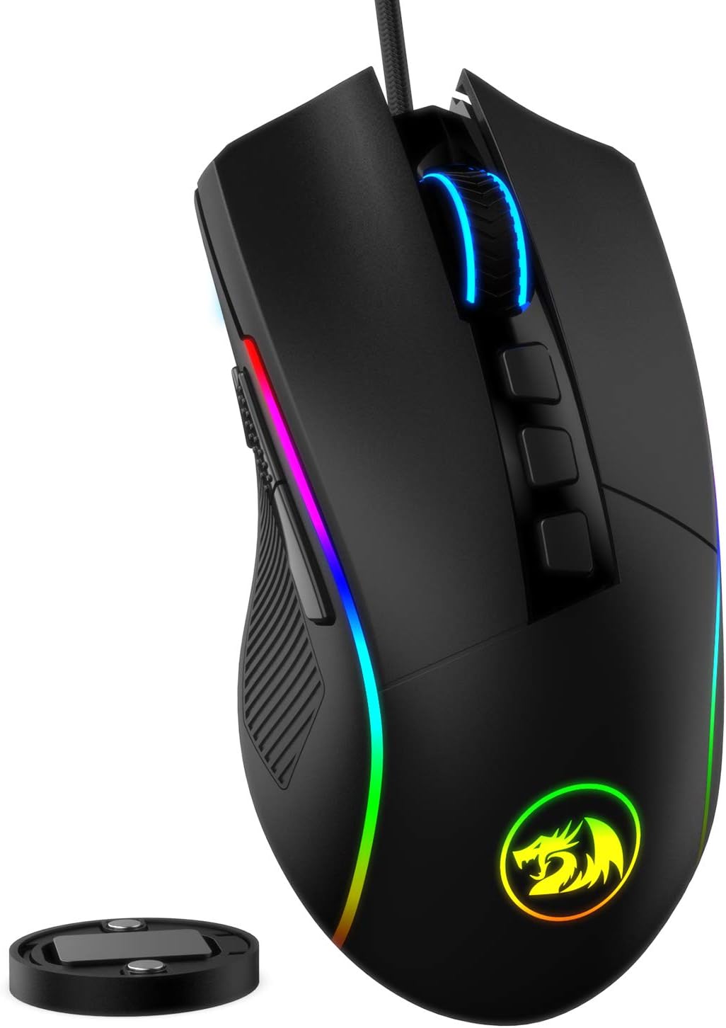 Redragon M721 Lonewolf 2 Pro Gaming Mouse, Wired Mouse RGB Lighting, 10 Programmable Buttons, 32,000 DPI Adjustable, Comfortable Grip Ergonomic Optical PC Computer Gaming Mouse with Fire Button Redragon M721 Lonewolf 2 Pro Gaming Mouse, Wired Mouse RGB Lighting, 10 Programmable Buttons, 32,000 DPI Adjustable, Comfortable Grip Ergonomic Optical PC Computer Gaming Mouse with Fire Button